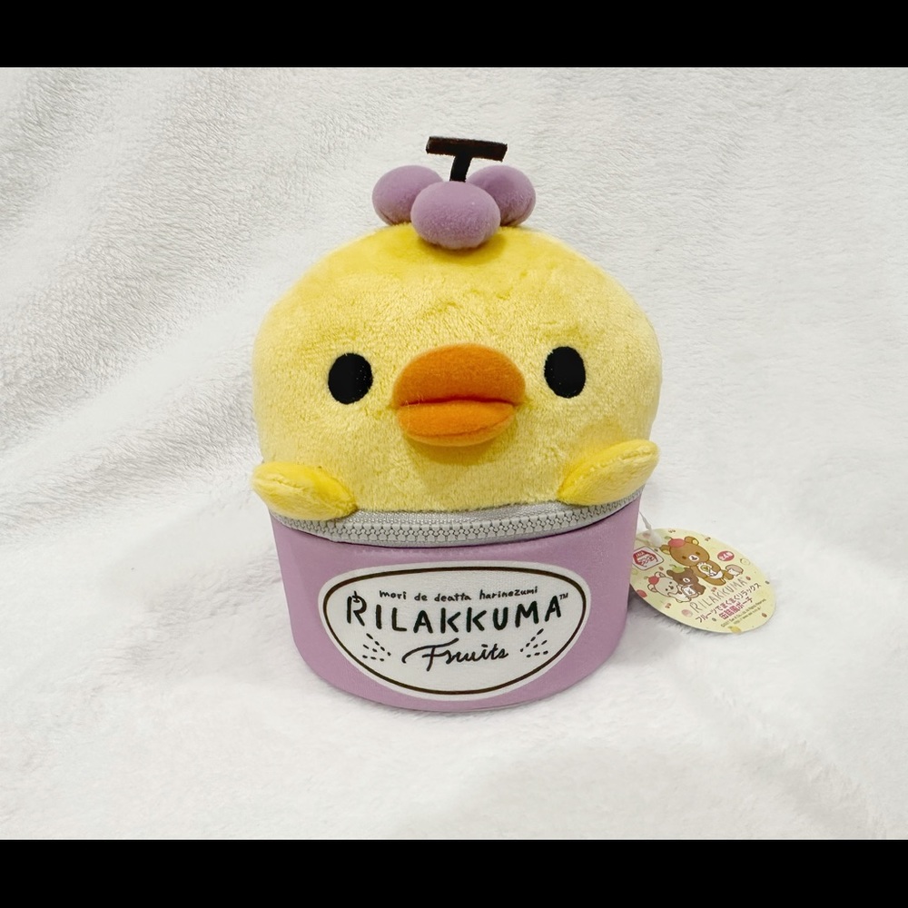 Rilakkuma - Kiiroitori - Many Fruits Rilakkuma Can Style Pouch